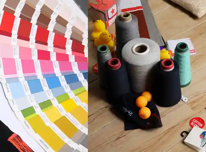 Cotton Yarn colours hsb textiles